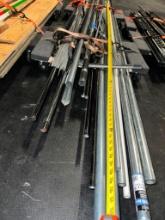 LOT OF METAL PIPES AND RODS