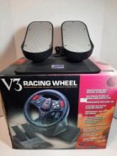 Computer V3 Racing Wheel and CH Products Pedals