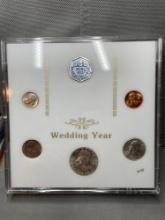 1961 Uncirculated Us Mint Wedding Year Set