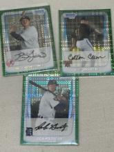 2011 Bowman Chrome Green XFractor Refactor Rookies Lot of 3