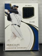 Christian Stewart 2019 Panini Immaculate Swatches (#3/49) Patch Insert #IS-CS