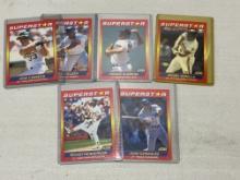 1992 Score Superstar Lot of 6 Rickey Henderson, Clemens, Canseco, Bobby Bo