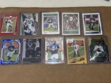 Lot of 10 NFL Cards - Allen, Brees, Trask RC /99, Pitts RC, McNabb RC