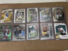 Lot of 10 NFL Cards - AB84 RC, Taylor, Olave RC, Brees, Peters Green Refractor