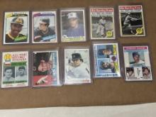 Lot of 10 Vintage MLB Topps Baseball Cards - Carew, Niekro, Winfield, Honus, Walter Johnson