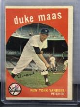 Duke Maas 1959 Topps #167