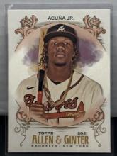 Ronald Acuna Jr. 2021 Topps Allen and Ginter #72