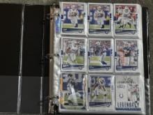 Large Binder Indianapolis Colts Chicago Cubs Cards - Manning Sandberg Dawson Hilton