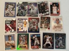 Lot of 15 Sports Cards - Seager, Kupp, Rizzo, Boogie, Butler, Trammell