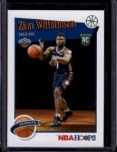 Zion Williamson 2019-20 Panini Hoops Rookie RC #296