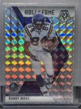 Randy Moss 2020 Panini Mosaic Hall of Fame Silver Mosaic Prizm #283