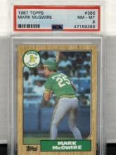 Mark McGwire 1987 Topps Rookie RC PSA 8 NM-MT #366