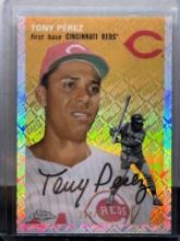 Tony Perez 2023 Topps Chrome Platinum Logofractor (#240/499) Refractor #489