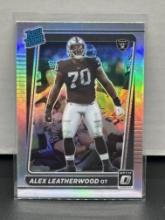 Alex Leatherwood 2021 Panini Donruss Optic Rated Rookie Silver Prizm RC #266