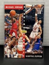 Michael Jordan Scottie Pippen 1992-93 Upper Deck Scoring Threats #62