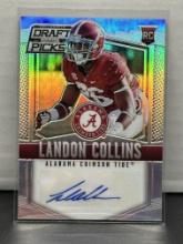 Landon Collins 2015 Panini Collegiate Draft Picks Silver Prizm Rookie RC Auto #129