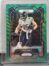 Cole Kmet 2023 Panini Prizm Green Wave Prizm #49