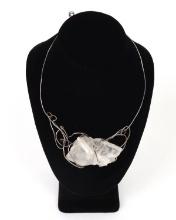 Extraordinary Wire Wrapped Crystal Necklace, by Kazuko Oshima