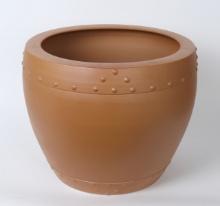 Chinese Brown Flower Pot