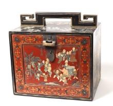 Chinese Lacquered Shadow Puppet Box