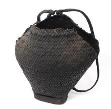Finely Woven Rattan Back Pack, Philippines, 20th century