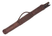 Intricately Braided Rattan Wrapped Bamboo Quiver, 20th Century
