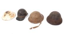 4 Antique WWI Helmets