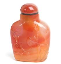 Chinese Agate Carved Snuff Bottle