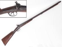 Percussion London "Back Action" Double Barrel Shotgun by W. Morse & Co.