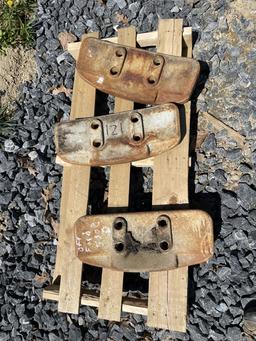 (3) Front Bracket Weights off FORD Tractor