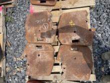 (9) Suitcase Weights off Case Tractor