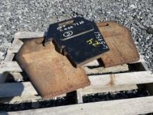 (3) Case IH Suitcase Weights off 7110