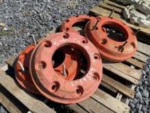 (4) Kubota Wheel Weights off KBM100X