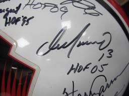 FULL SIZE PRO FOOTBALL HALL OF FAME SIGNED HELMET WITH COA