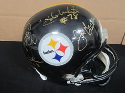 PITTSBURGH STEELERS GREATS FULL SIZE HELMET WITH COA