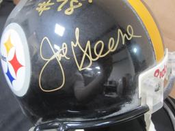 PITTSBURGH STEELERS GREATS FULL SIZE HELMET WITH COA