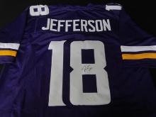 VIKINGS JUSTIN JEFFERSON SIGNED JERSEY HERITAGE