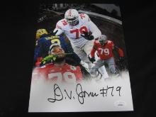 Dawand Jones Signed 8x10 Photo JSA COA