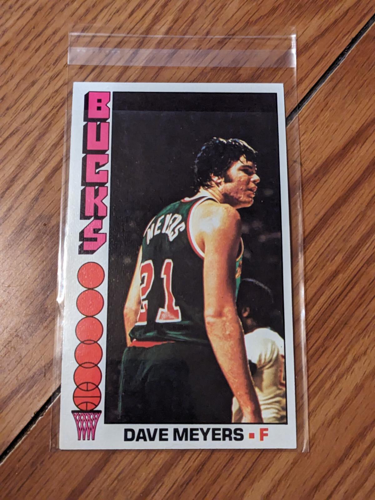 Dave Meyers 1976-77 Topps jumbo card