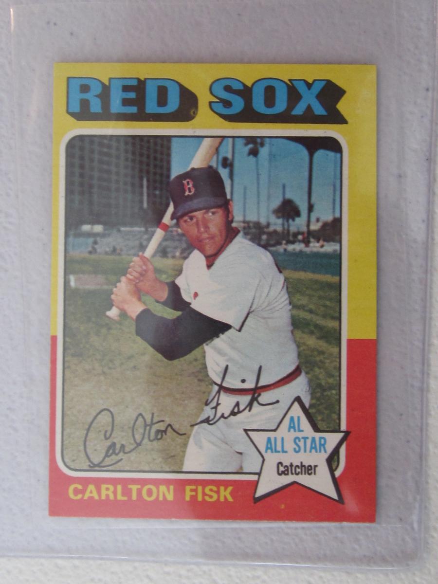 1975 TOPPS MINI CARLTON FISK ALL STAR NO.80