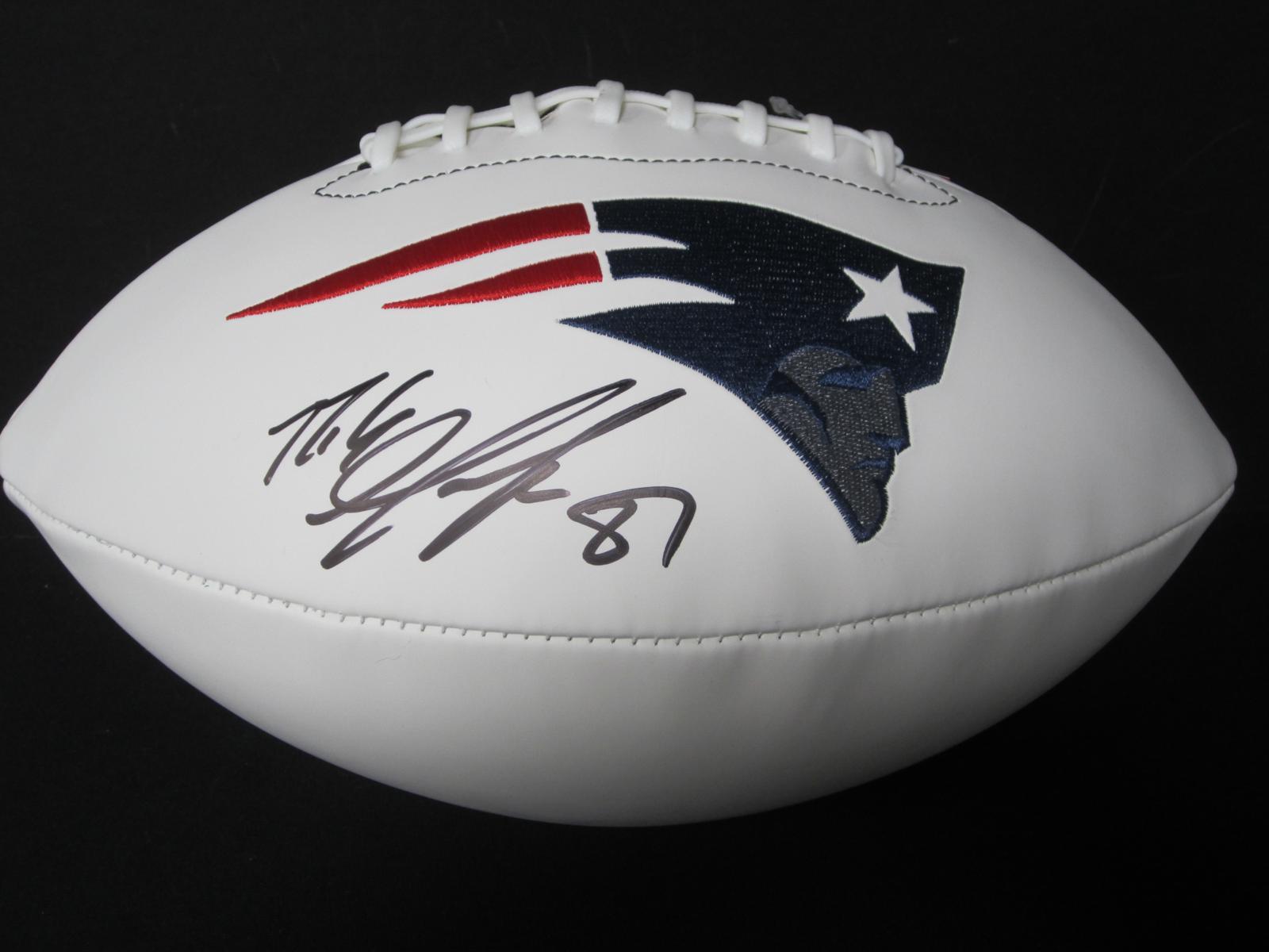 ROB GRONKOWSKI SIGNED PATRIOTS FOOTBALL COA