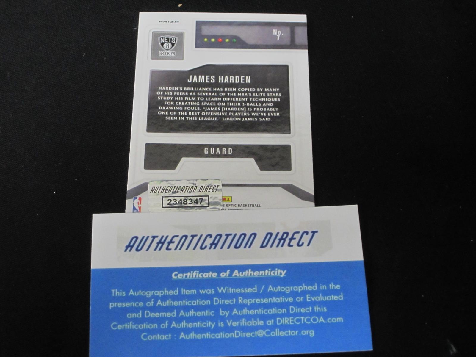 2020-21 OPTIC JAMES HARDEN AUTOGRAPH COA