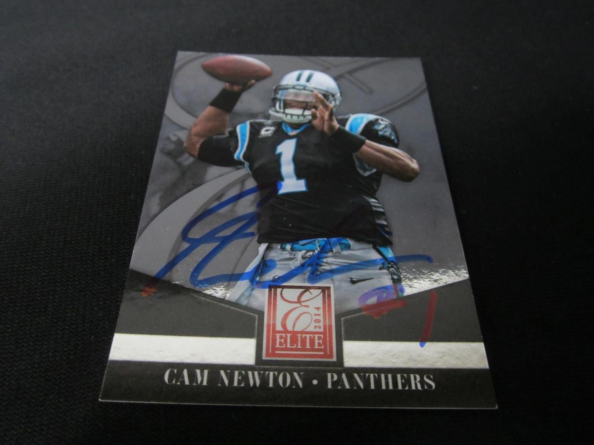 2014 ELITE CAM NEWTON AUTOGRAPH COA