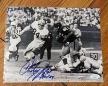 Charley Taylor autographed photo with JSA COA