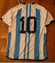Lionel Messi Autographed Jersey with coa