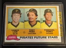 1981 Topps #551 TONY PENA/Vance Law/Pascual Perez PIRATES FUTURE STARS ROOKIE RC