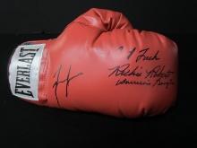Lucas & Roberts Signed Boxing Glove Direct COA