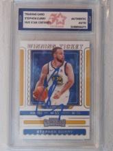 STEPHEN CURRY AUTHENTIC AUTO CARD FSG