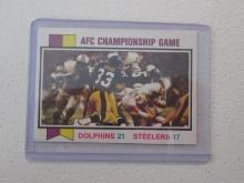 1973 TOPPS AFC CHAMPIONSHIP GAME NO.138