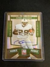 Andre Anderson 133/499 SP 2010 Elite RC/Rookie turn of the century holo